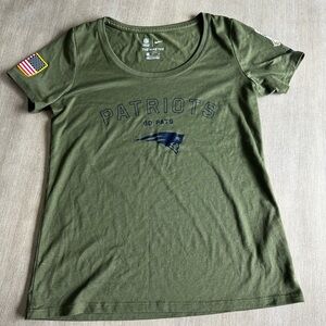 Nike Women's NFL team apparel olive Patriots Tee